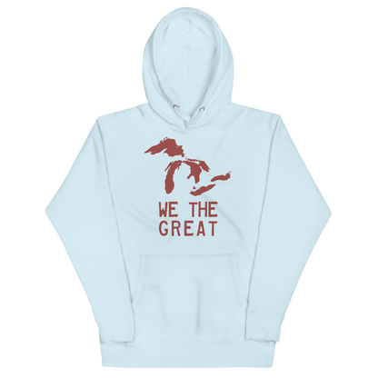 Great Lakes 'We the Great' Hoodie (Ore Dock Red) | Unisex Premium