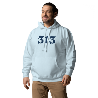 Detroit '313' Hoodie (Angry Serif Font) | Unisex Premium