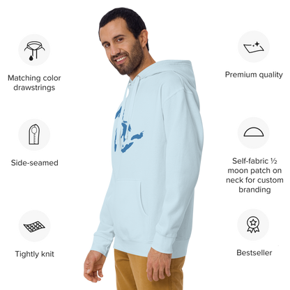 Great Lakes Hoodie (Superior Blue) | Unisex Premium