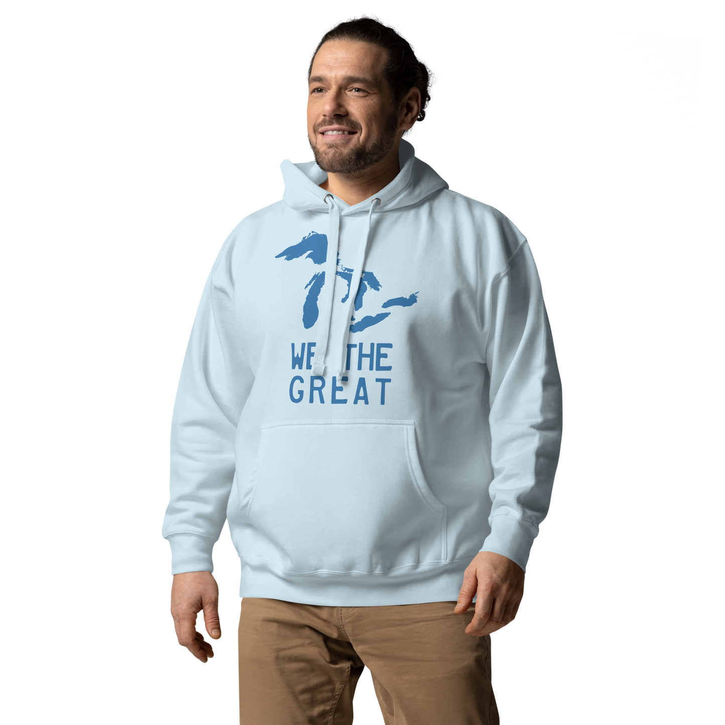 Great Lakes 'We the Great' Hoodie (Superior Blue) | Unisex Premium