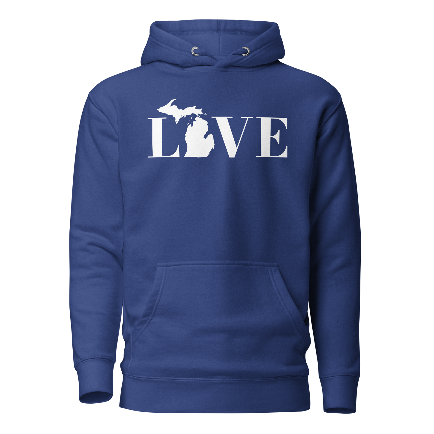 Michigan 'Love' Unisex Premium Hoodie (Didone Font w/MI Outline)