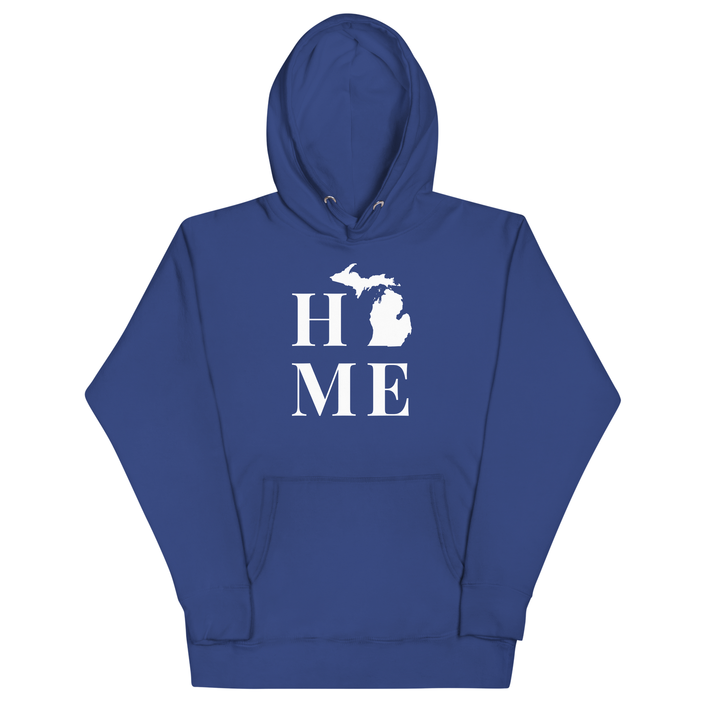 Michigan 'Home' Unisex Premium Hoodie (Serif Font)