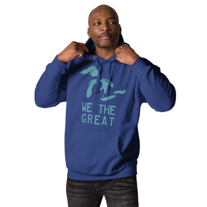 Great Lakes 'We the Great' Hoodie (Huron Blue) | Unisex Premium