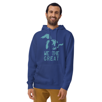 Great Lakes 'We the Great' Hoodie (Huron Blue) | Unisex Premium