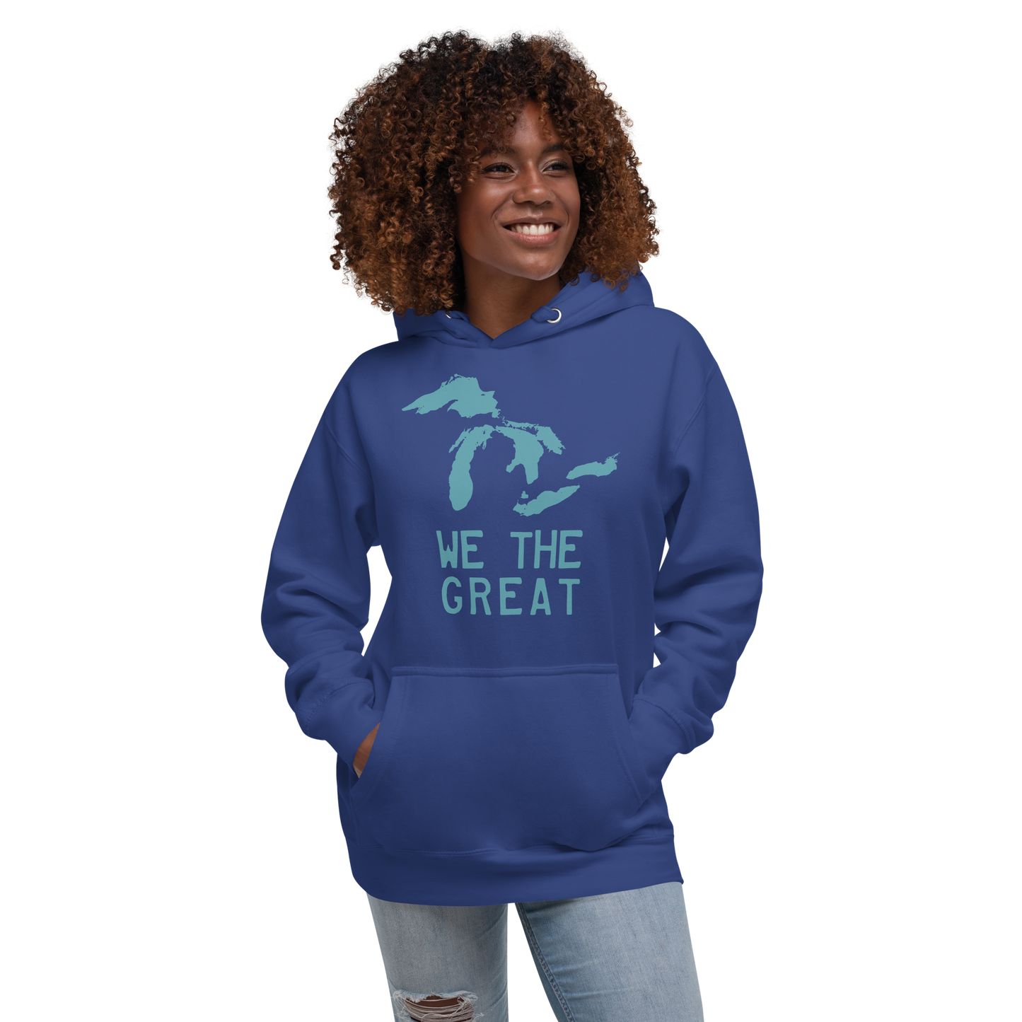 Great Lakes 'We the Great' Hoodie (Huron Blue) | Unisex Premium