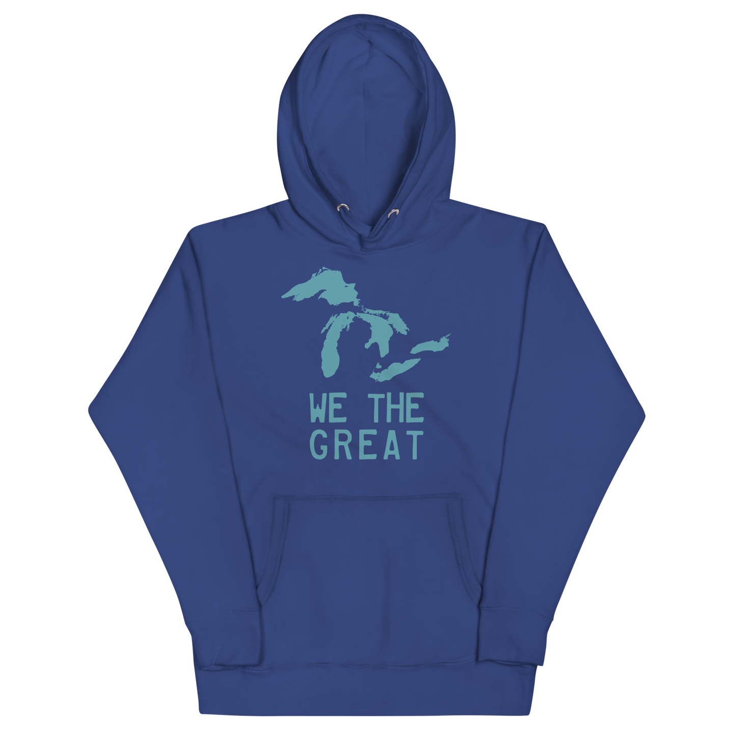 Great Lakes 'We the Great' Hoodie (Huron Blue) | Unisex Premium