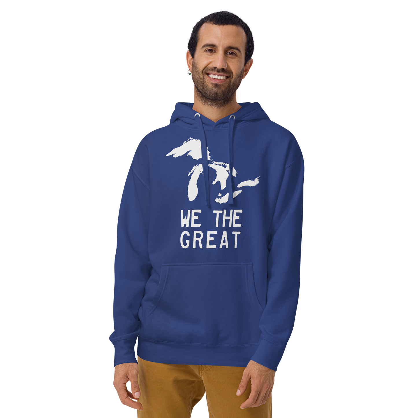 Great Lakes 'We the Great' Hoodie (Birch Bark White) | Unisex Premium