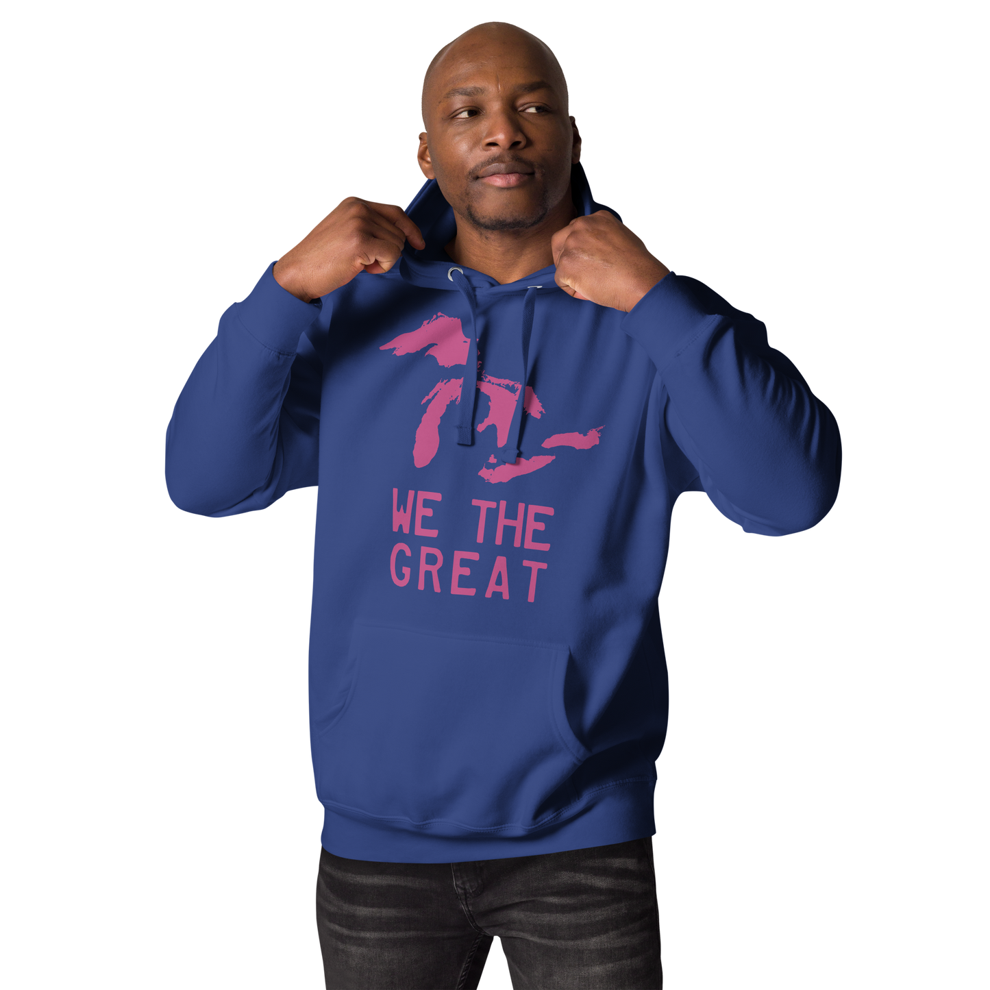 Great Lakes 'We the Great' Hoodie (Apple Blossom Pink) | Unisex Premium