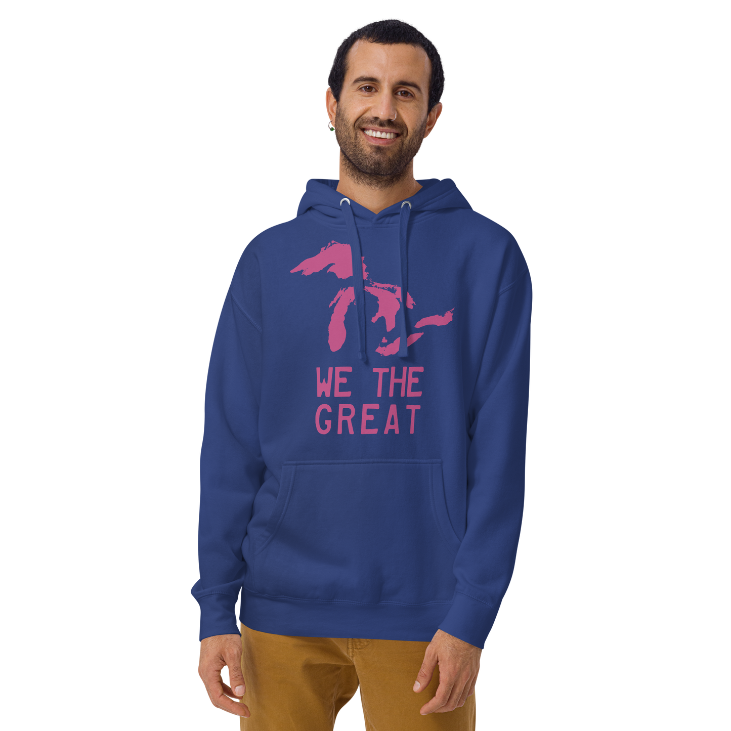 Great Lakes 'We the Great' Hoodie (Apple Blossom Pink) | Unisex Premium