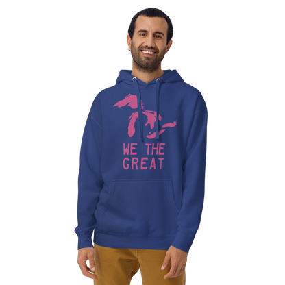 Great Lakes 'We the Great' Hoodie (Apple Blossom Pink) | Unisex Premium