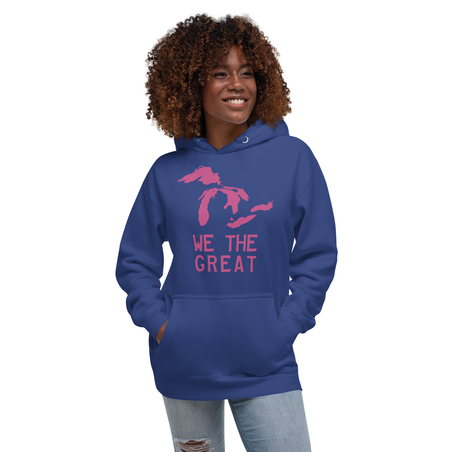 Great Lakes 'We the Great' Hoodie (Apple Blossom Pink) | Unisex Premium