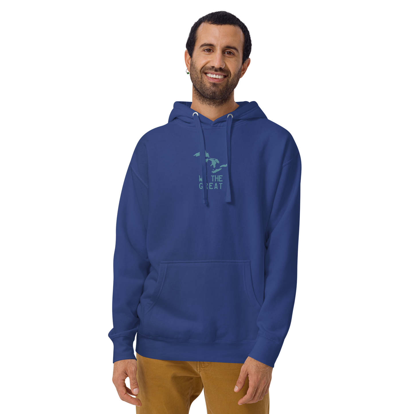 Great Lakes 'We the Great' Hoodie (Huron Blue) | Unisex Premium - Emb.