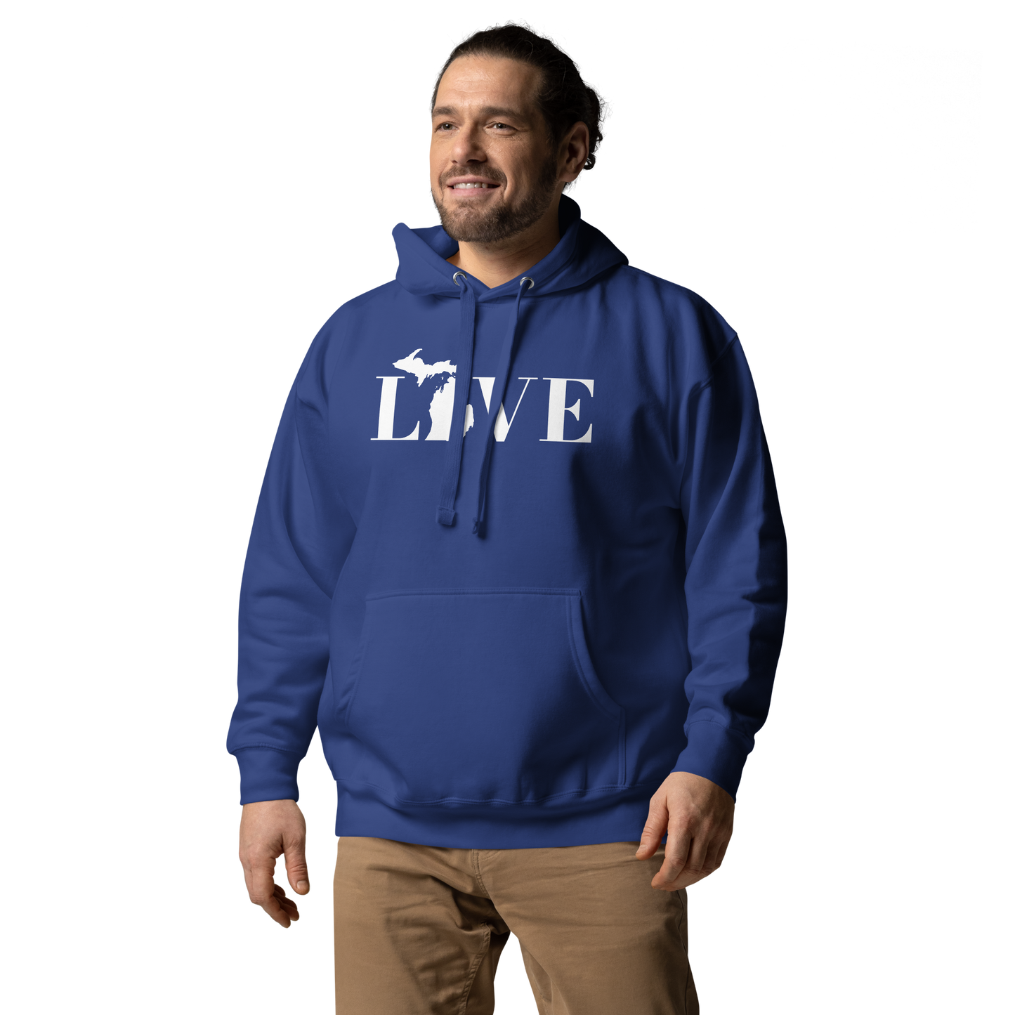 Michigan 'Love' Unisex Premium Hoodie (Didone Font w/MI Outline)