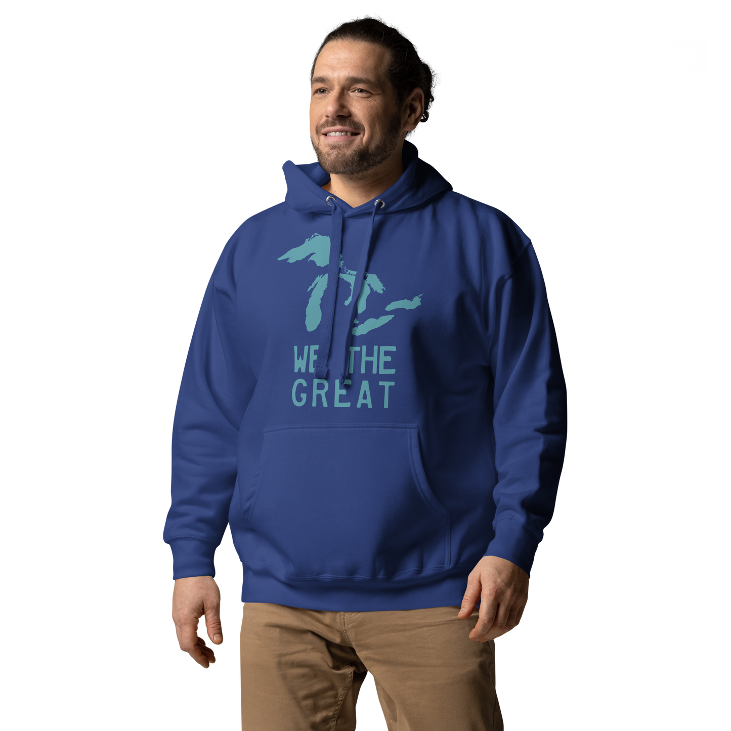 Great Lakes 'We the Great' Hoodie (Huron Blue) | Unisex Premium