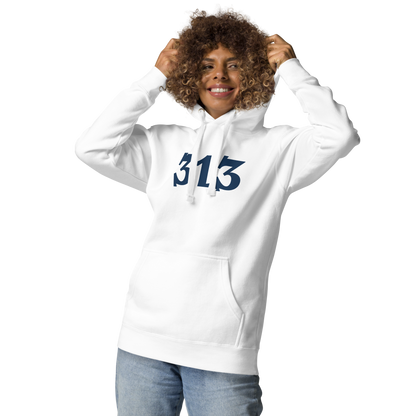 Detroit '313' Hoodie (Angry Serif Font) | Unisex Premium