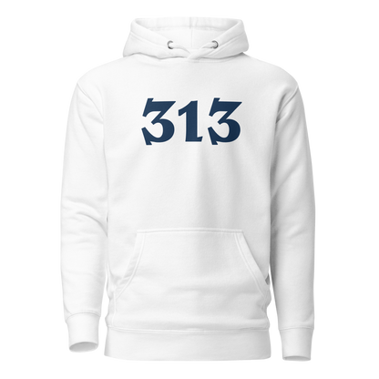 Detroit '313' Hoodie (Angry Serif Font) | Unisex Premium