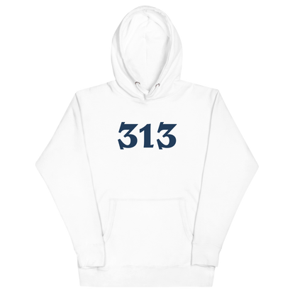 Detroit '313' Hoodie (Angry Serif Font) | Unisex Premium