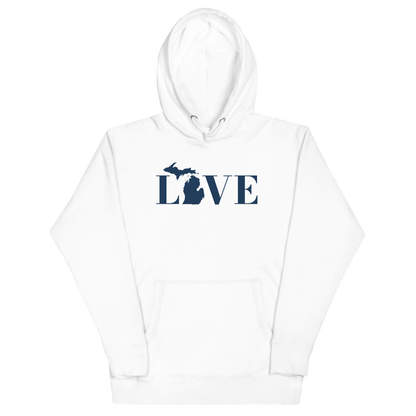 Michigan 'Love' Unisex Premium Hoodie (Didone Font w/MI Outline)