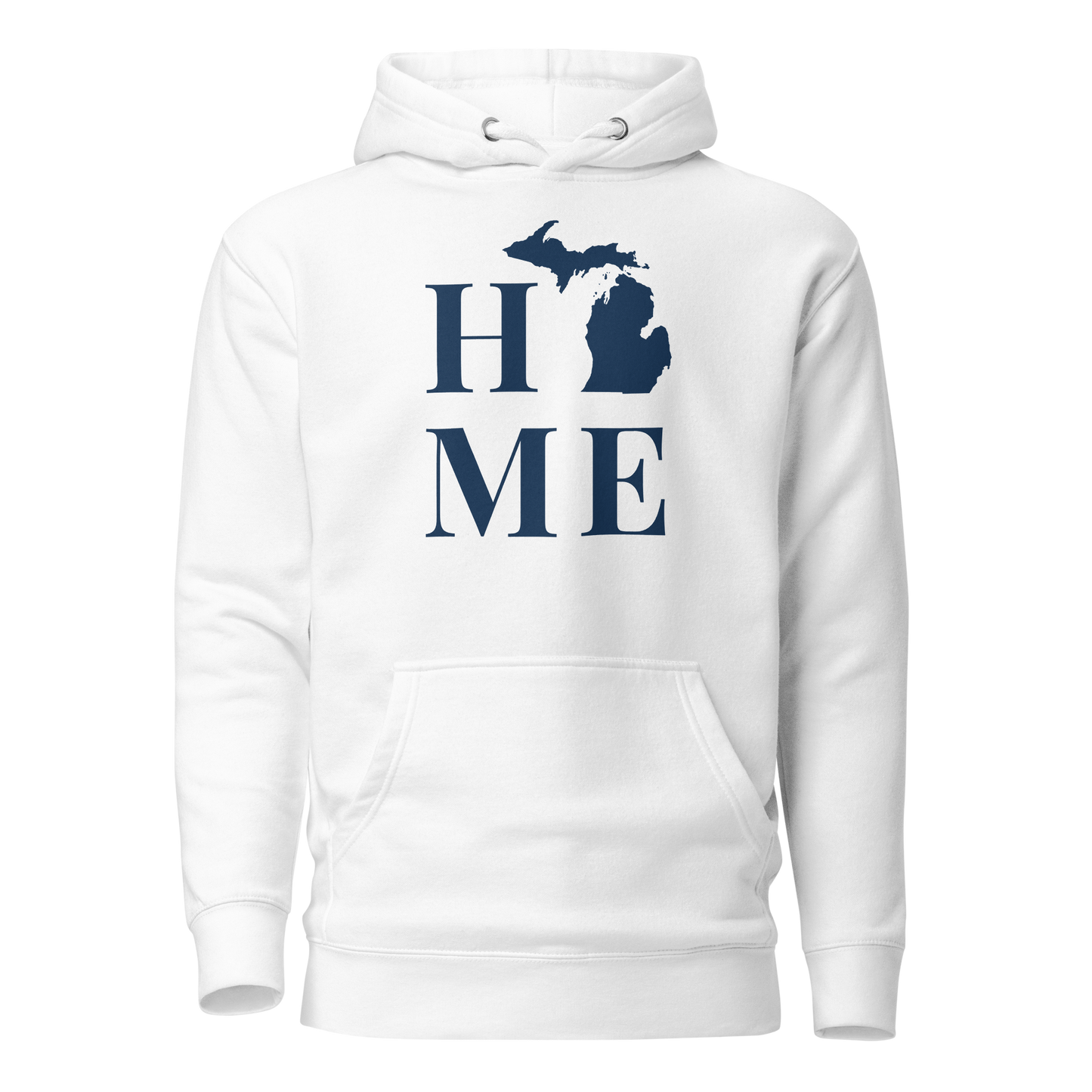 Michigan 'Home' Unisex Premium Hoodie (Serif Font)