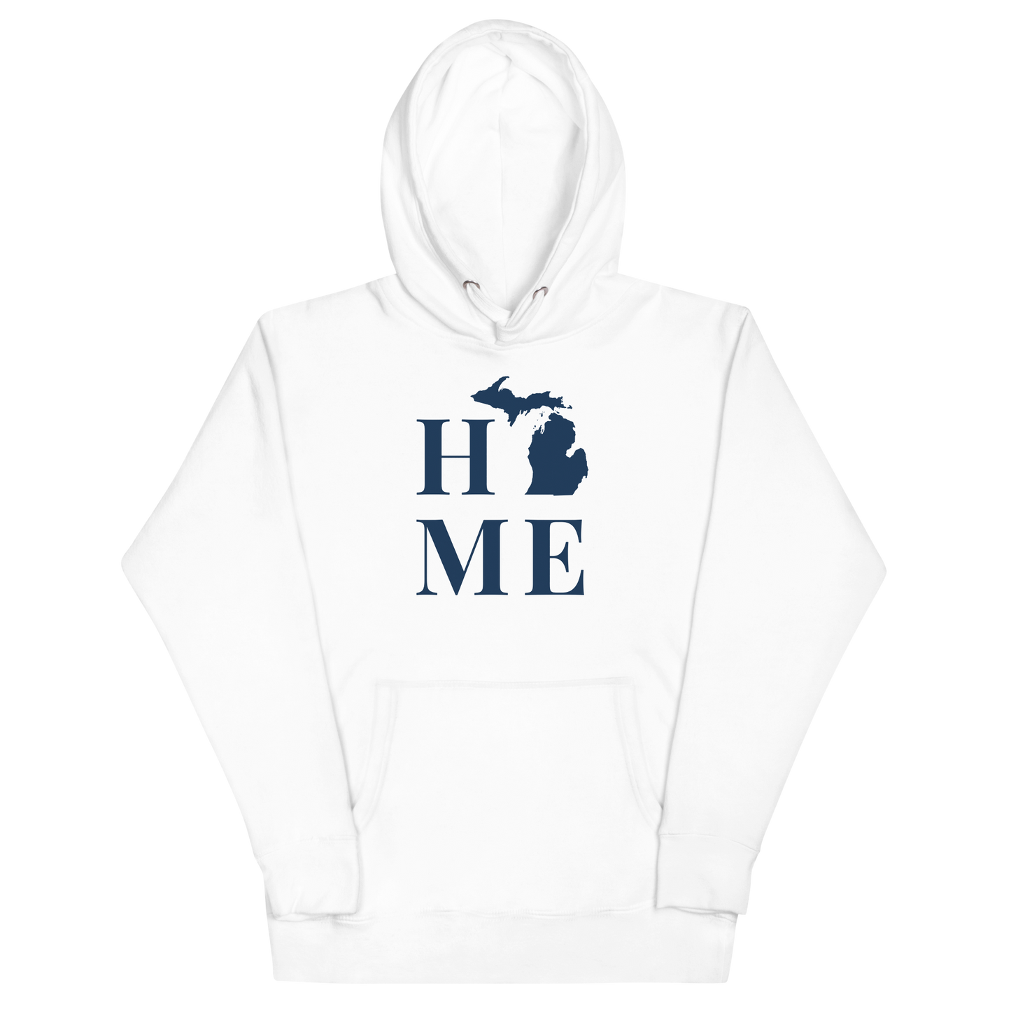 Michigan 'Home' Unisex Premium Hoodie (Serif Font)