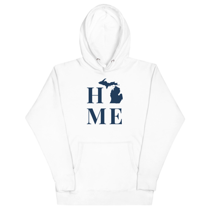 Michigan 'Home' Unisex Premium Hoodie (Serif Font)