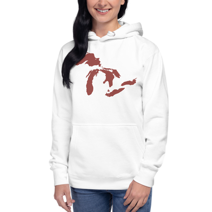 Great Lakes Hoodie (Ore Dock Red) | Unisex Premium