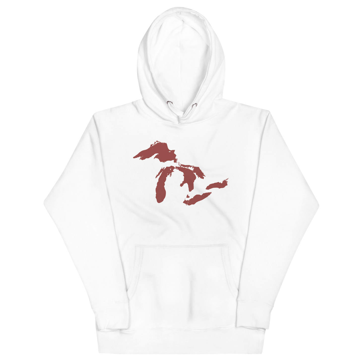 Great Lakes Hoodie (Ore Dock Red) | Unisex Premium