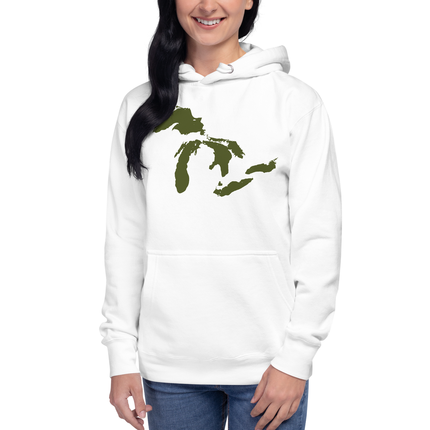 Great Lakes Hoodie (Army Green) | Unisex Premium