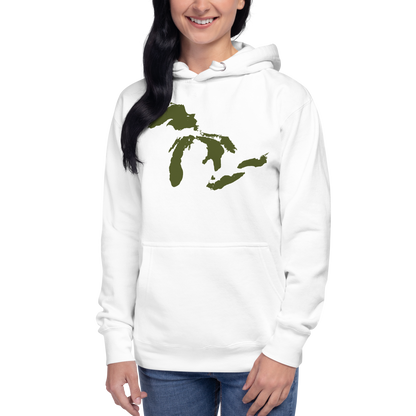 Great Lakes Hoodie (Army Green) | Unisex Premium