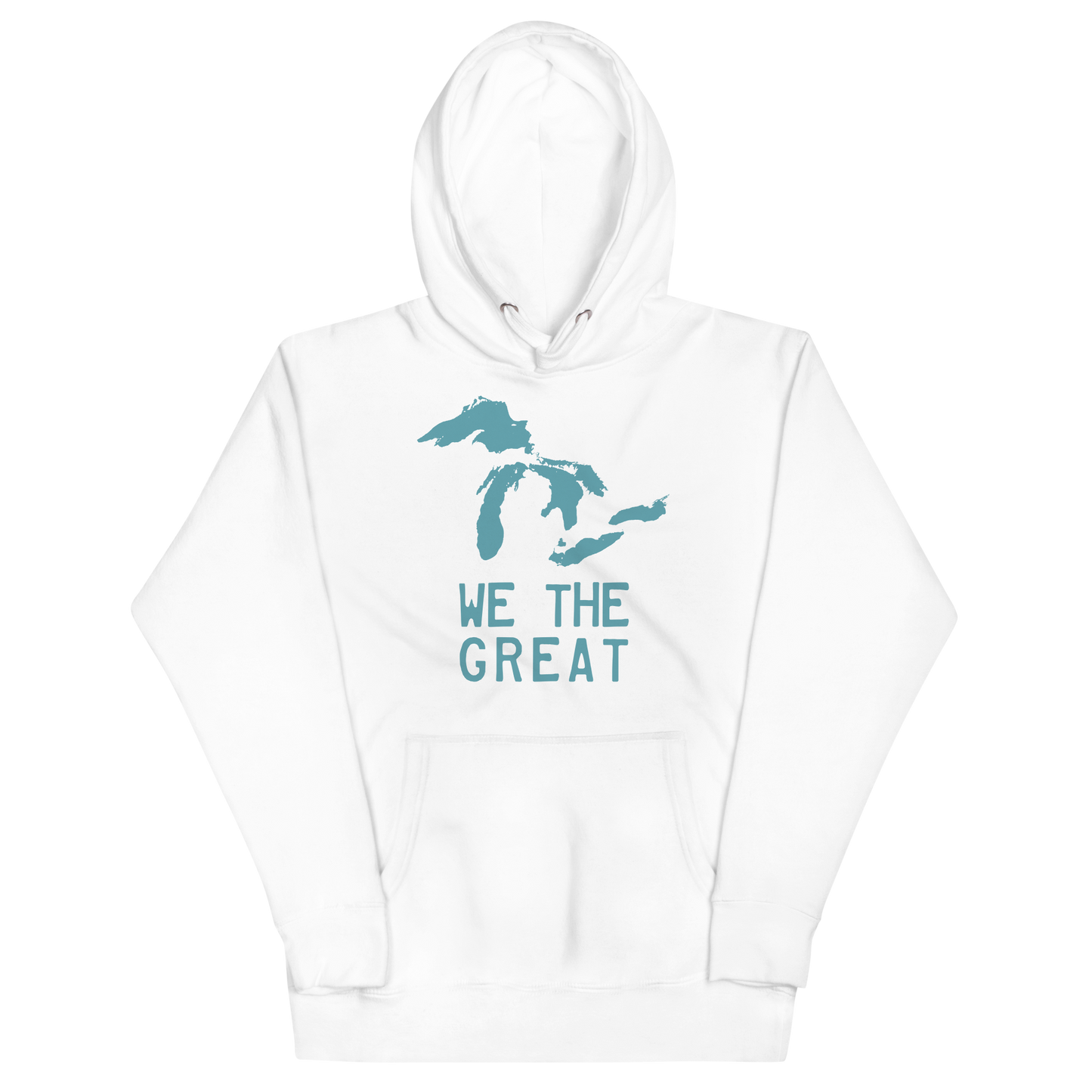 Great Lakes 'We the Great' Hoodie (Huron Blue) | Unisex Premium