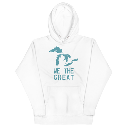 Great Lakes 'We the Great' Hoodie (Huron Blue) | Unisex Premium