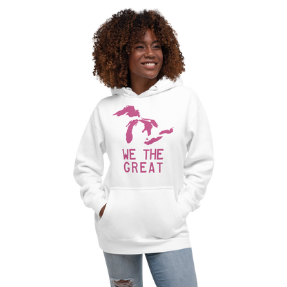 Great Lakes 'We the Great' Hoodie (Apple Blossom Pink) | Unisex Premium