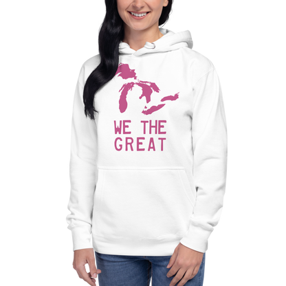 Great Lakes 'We the Great' Hoodie (Apple Blossom Pink) | Unisex Premium