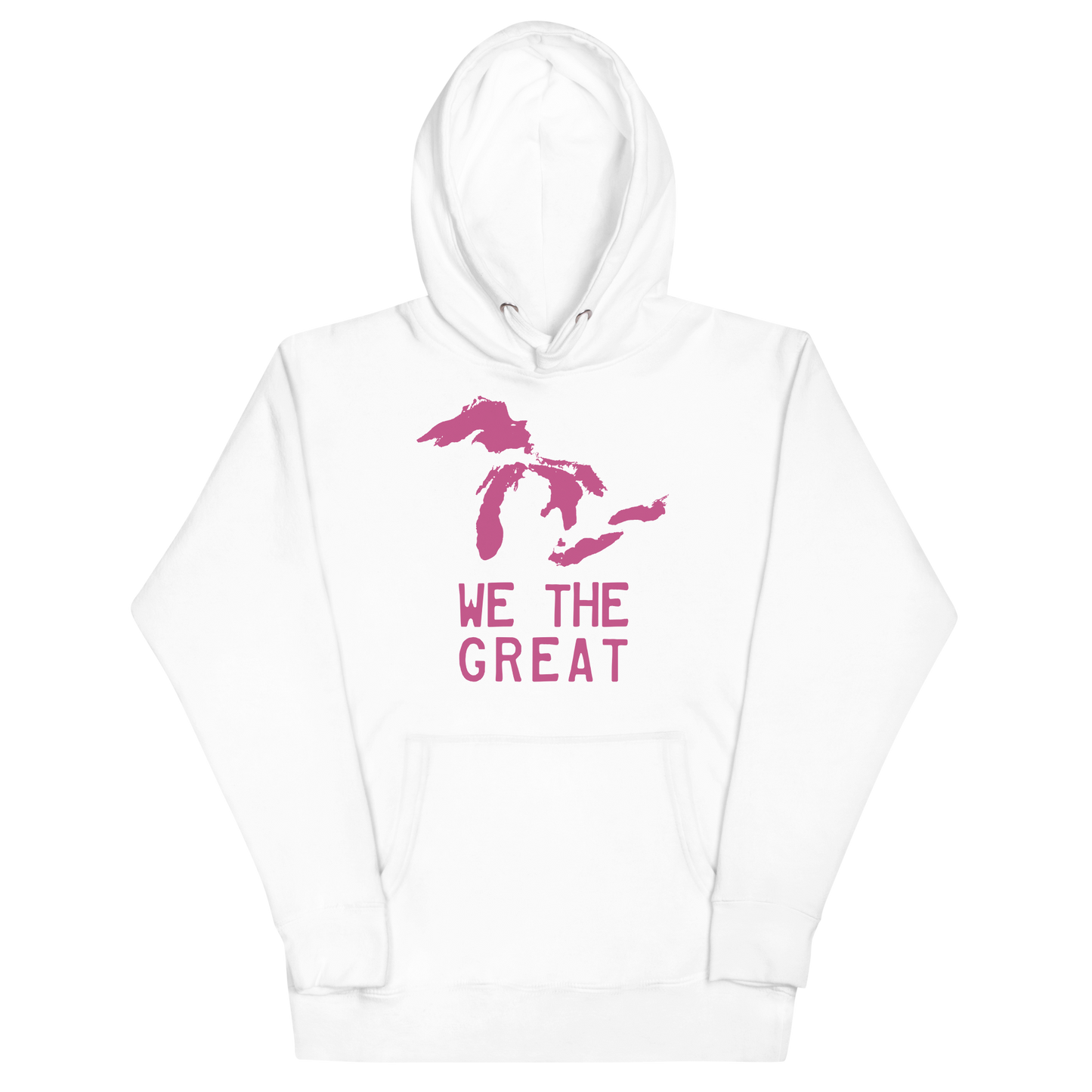 Great Lakes 'We the Great' Hoodie (Apple Blossom Pink) | Unisex Premium