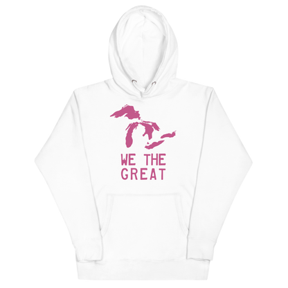 Great Lakes 'We the Great' Hoodie (Apple Blossom Pink) | Unisex Premium