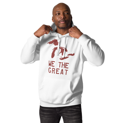 Great Lakes 'We the Great' Hoodie (Ore Dock Red) | Unisex Premium