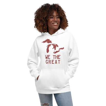 Great Lakes 'We the Great' Hoodie (Ore Dock Red) | Unisex Premium