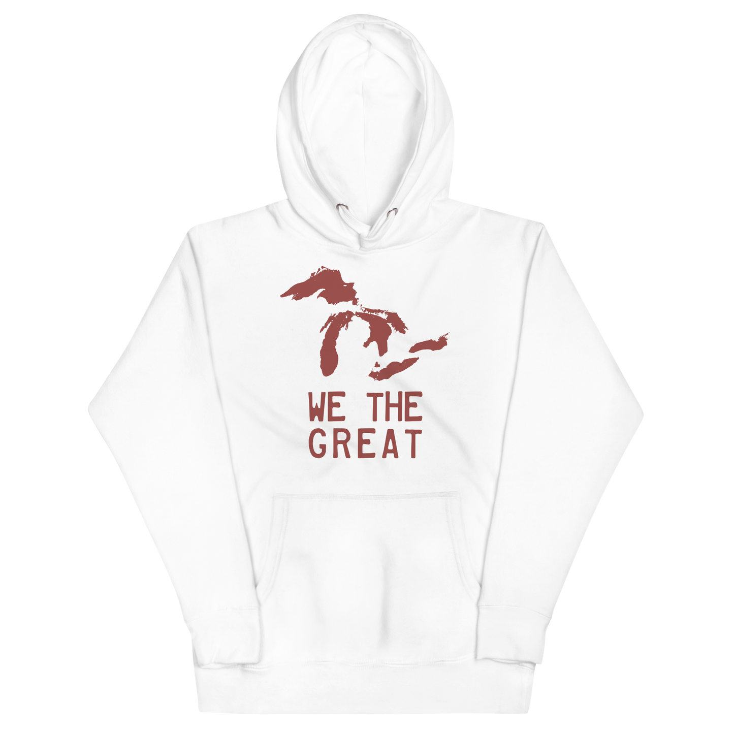 Great Lakes 'We the Great' Hoodie (Ore Dock Red) | Unisex Premium