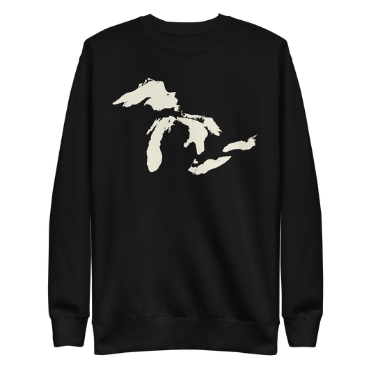 Great Lakes Sweatshirt (Ivory White) | Unisex Premium