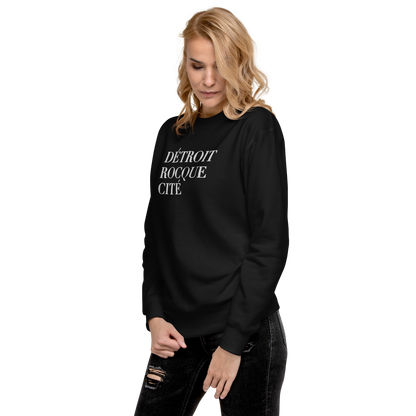 'Détroit Rocque Cité' Sweatshirt | Unisex Premium - Emb.