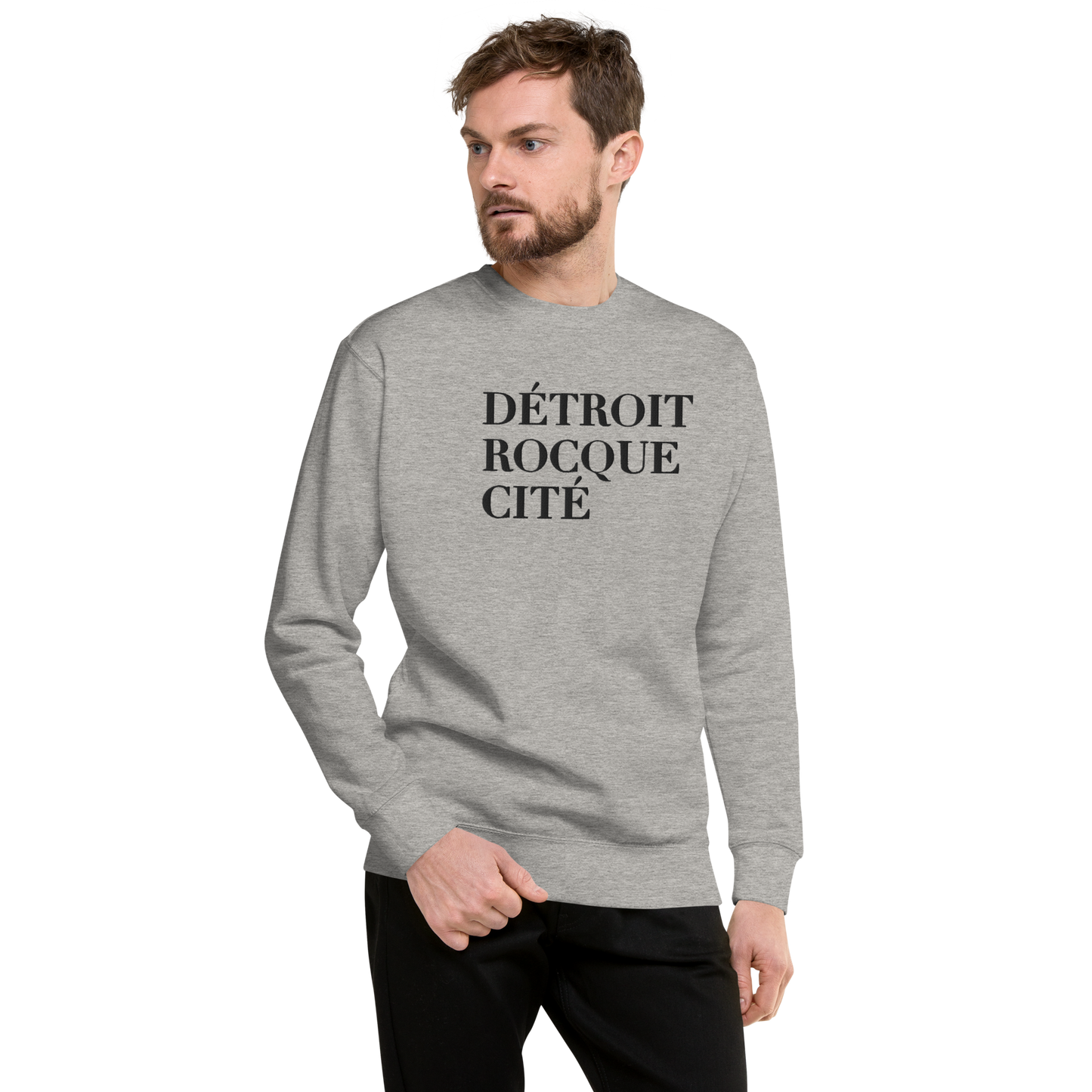 'Détroit Rocque Cité' Sweatshirt | Unisex Premium - Emb.