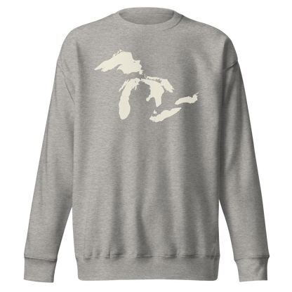 Great Lakes Sweatshirt (Ivory White) | Unisex Premium