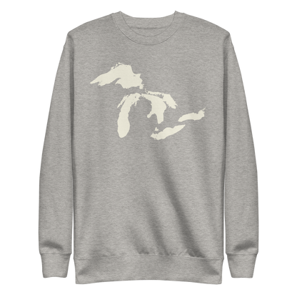 Great Lakes Sweatshirt (Ivory White) | Unisex Premium