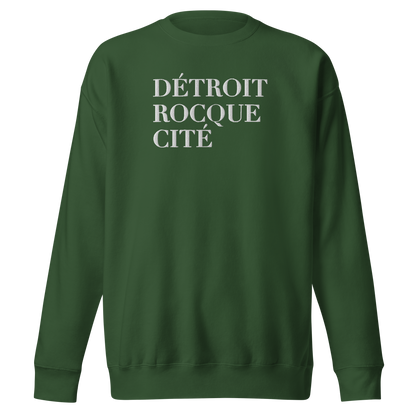 'Détroit Rocque Cité' Sweatshirt | Unisex Premium - Emb.