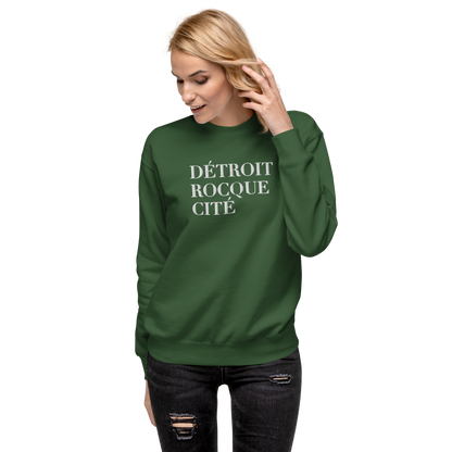 'Détroit Rocque Cité' Sweatshirt | Unisex Premium - Emb.