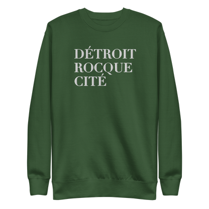 'Détroit Rocque Cité' Sweatshirt | Unisex Premium - Emb.