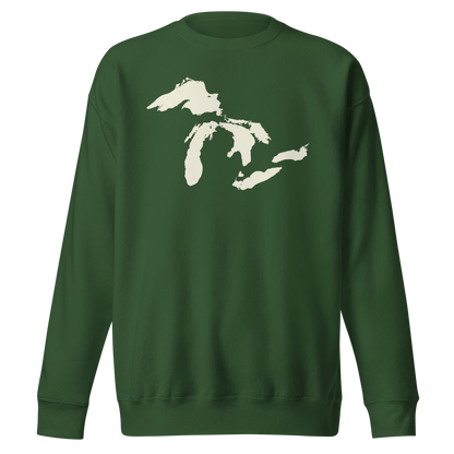 Great Lakes Sweatshirt (Ivory White) | Unisex Premium