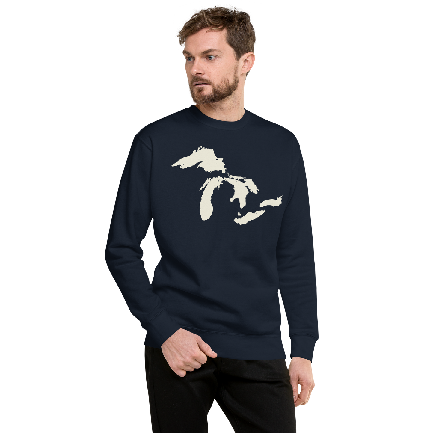 Great Lakes Sweatshirt (Ivory White) | Unisex Premium