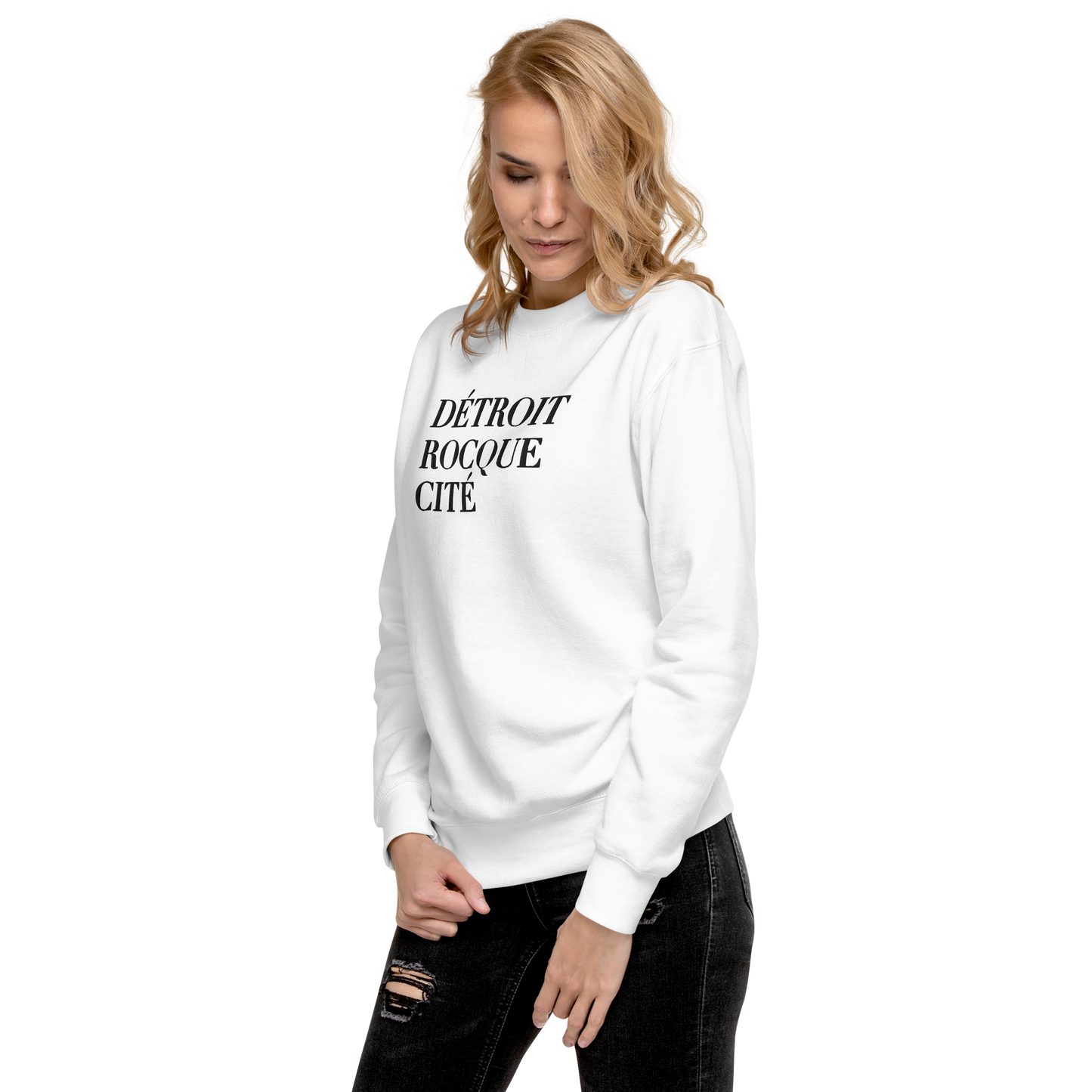 'Détroit Rocque Cité' Sweatshirt | Unisex Premium - Emb.