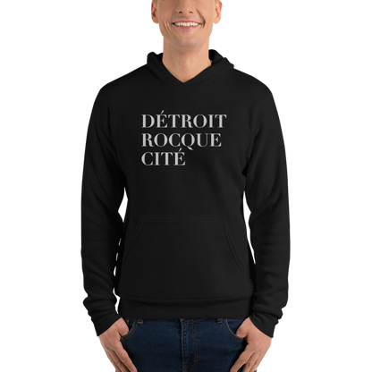 'Détroit Rocque Cité' Hoodie | Unisex Cloud Fleece - Emb.